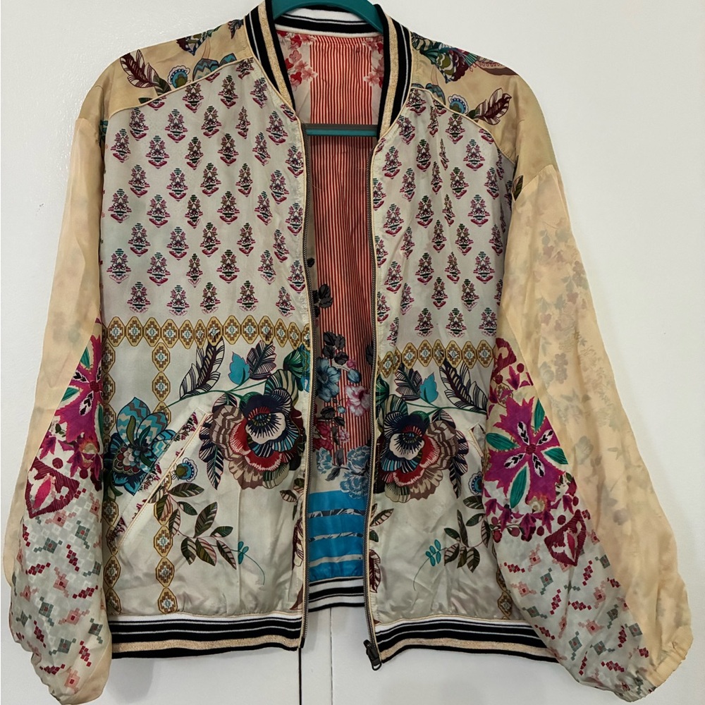 Silk Reversible Johnny Was Jacket